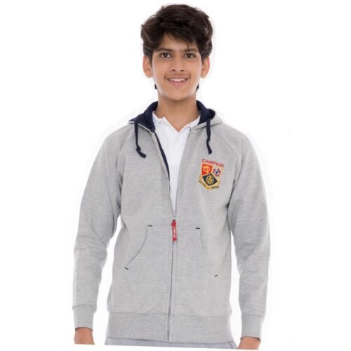 100% Cotton Grey Melange Jacket